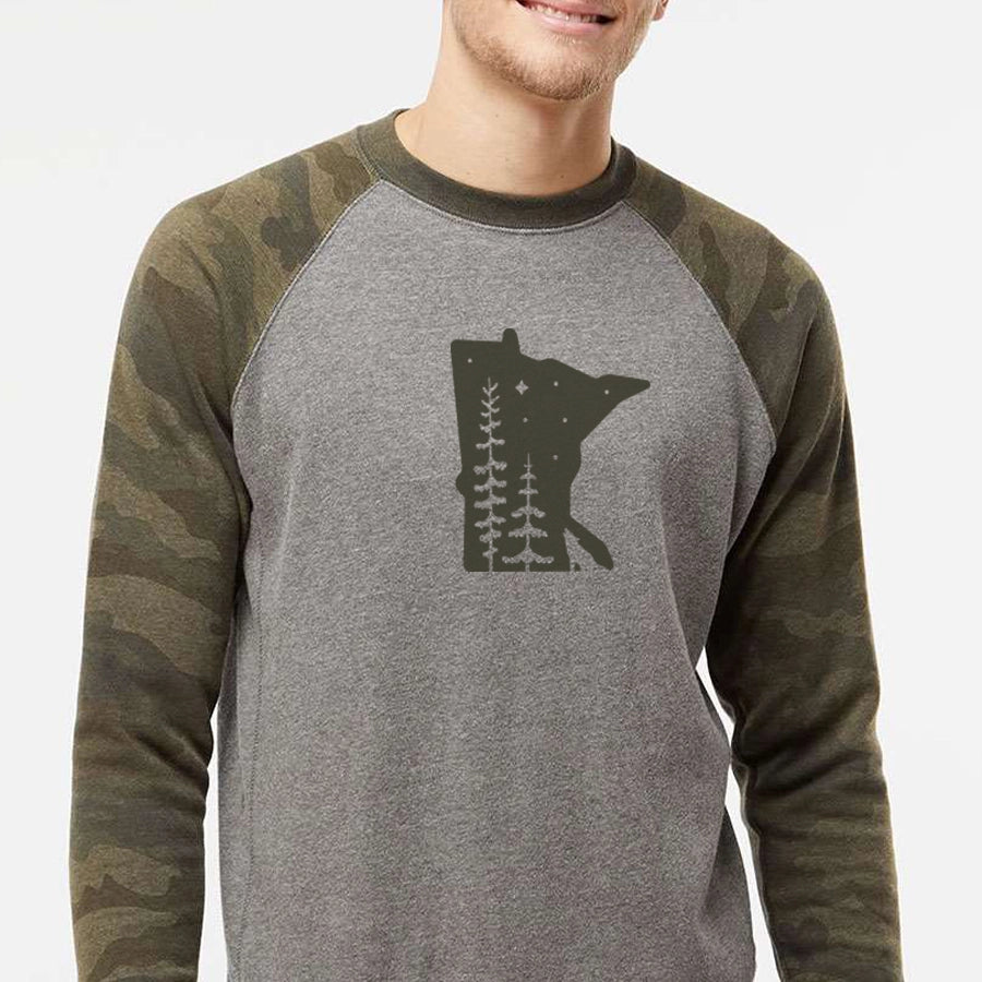 Wilderness Unisex Raglan Midweight Crewneck